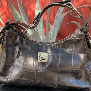 Dooney & Bourke Handbag J0714984 - Black Croc. embossed leather
